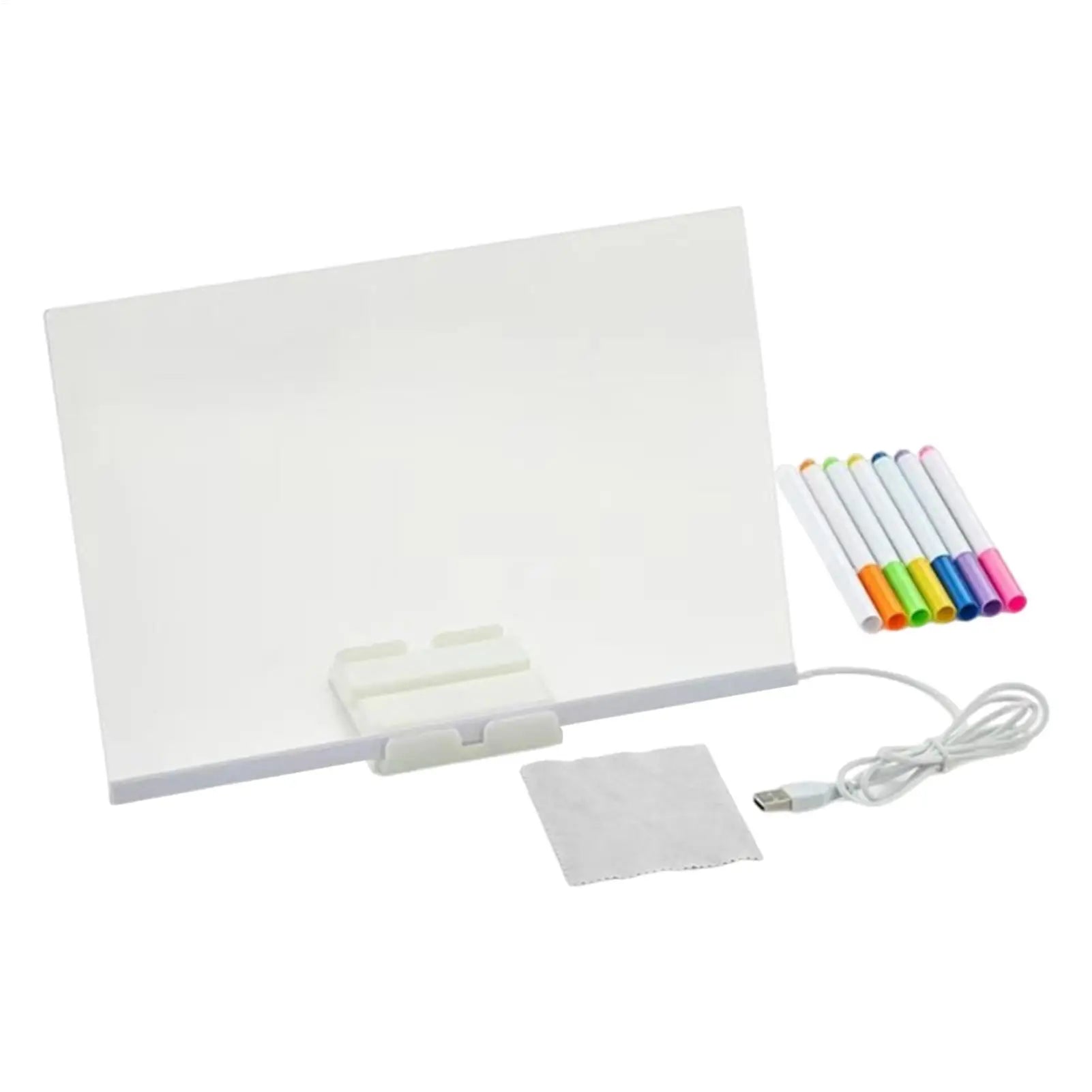 LED Drawing Board Toddler Painting Board Educational Toddler Writing Supplies Portable Drawing Tool for School Home Travel
