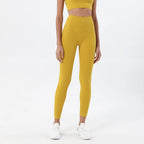 SOISOU Nylon Yoga Pants Gym Leggings Women Girl Fitness Soft Tights High Waist Elastic Breathable No T Line Sports Pants