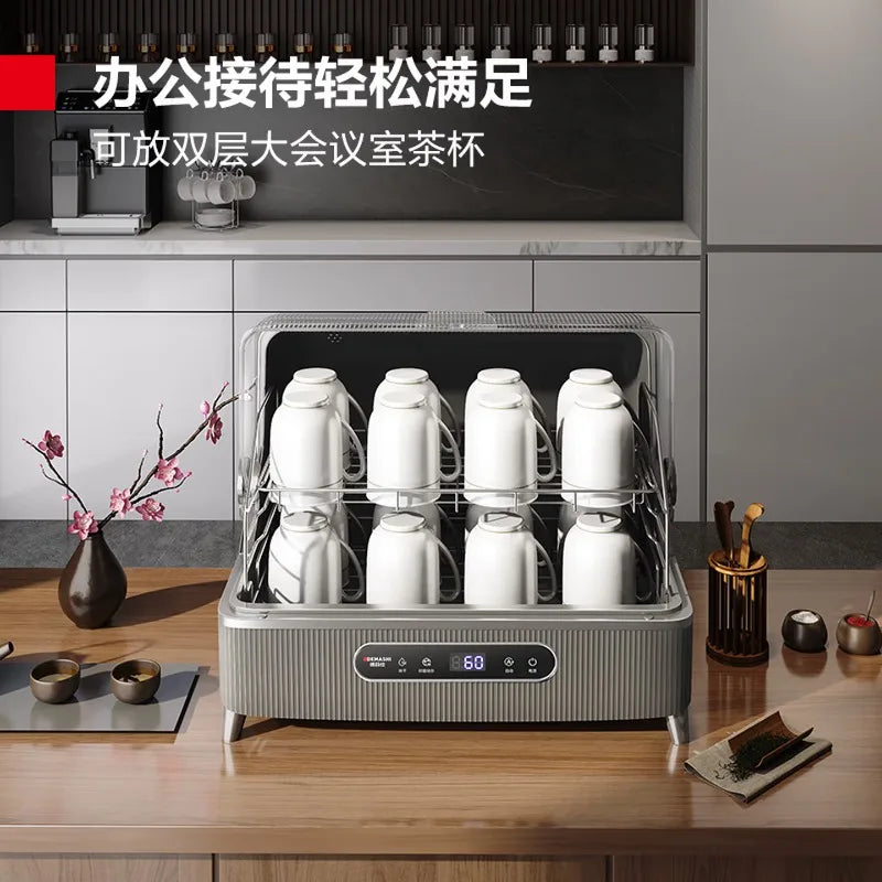 Mini countertop commercial sterilizer, small household countertop high-temperature cup sterilizer sterilizer for dishes flip-top Main image