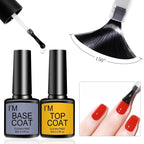 Gel Varnish Kit Professional Nail Gel Kit With Nail Dryer Soak Off Nail Gel Polish Kit  Base Coat  Top Coat Manicure Tools Set
