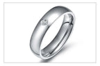 Vnox Basic Wedding Bands Rings for Women Man Customize Name Date Love Info Promise Alliance Anniversary Personalized Gift