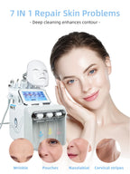 7 In 1 Water Oxygen Small Bubble Machine professional Hydra Water Dermabrasion Beauty Instrument Facial Spa Skin Care Skin Clean