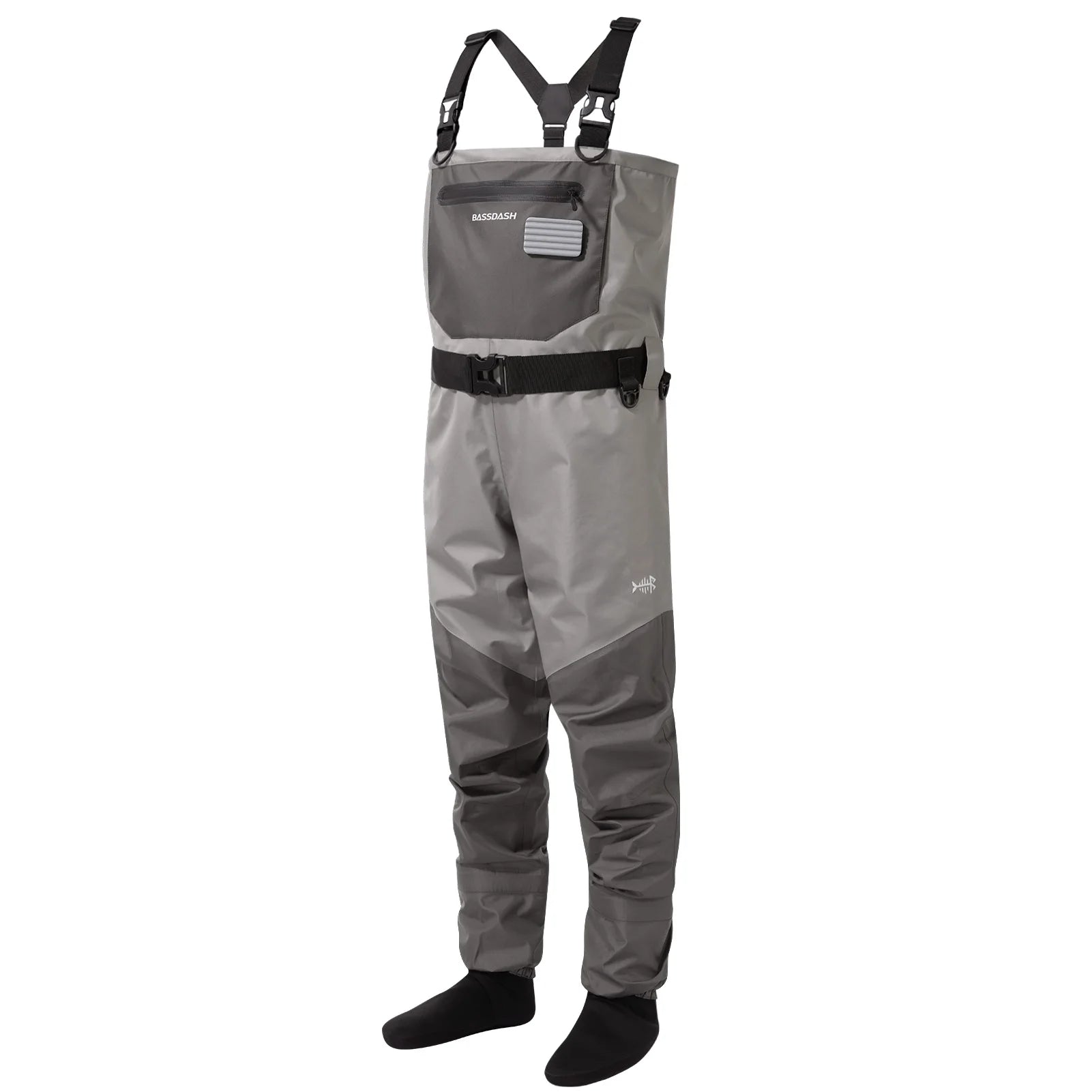 BASSDASH Fishing Wader Lightweight Stocking Foot FW08 Men’s Breathable Waders Waterproof Fly Fishing Chest Ürün ana görseli