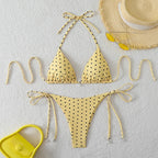Sexy  Micro Bikinis Sets Pearl Dot Print Swimwear 2026 Bathing Suit Woman Beachwear Women Beach Summer Bikini Two-piece Swimsuit