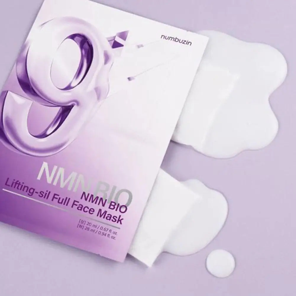 orea Numbuzin NO.9 NAD+ BIO Set - Lifting-sil Mask NMN Essence Retinol Eye Cream, Time Reversing Lift Firm Brighten Skin Care