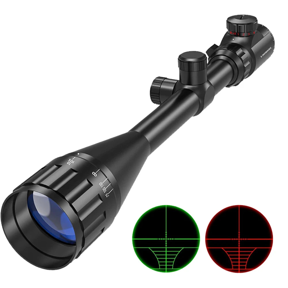 6-24x50 AOE Hunting Scopes Long-Range Scope Illuminated Red/Green Reticle Tactical Optical Sight Main image