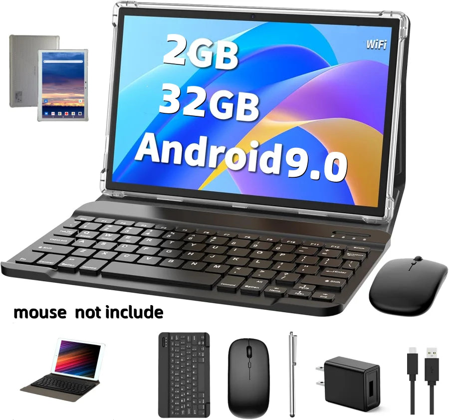 Gift Silicone Case 10.1 INCH Type-C 10 Android 9 Tablet PC 2GB RAM 32GB ROM flash K30 MTK9863 Quad-Core Single Camera WIFI Ürün ana görseli