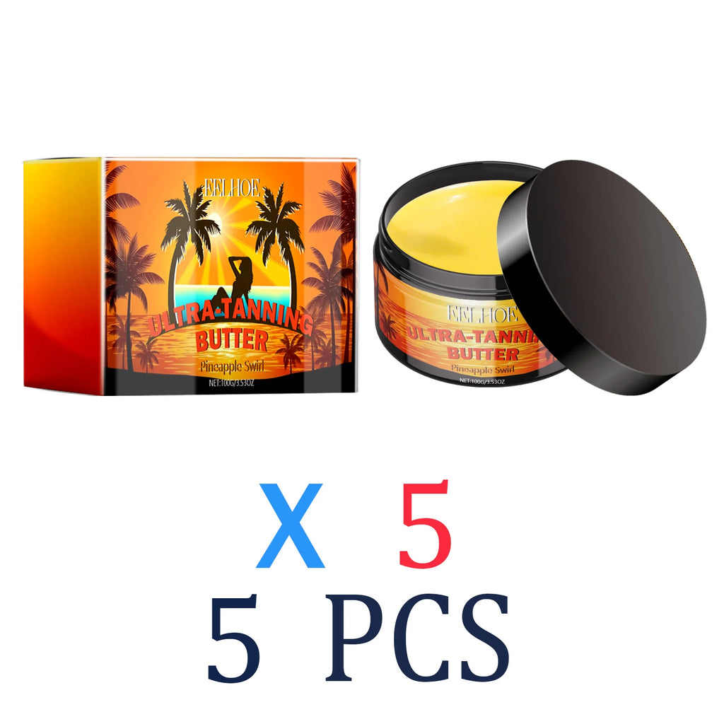Tanning Gel for Deep Bronze Glow with Coconut Oil and Carrot Seed Oil for Outdoor Tanning to get Sun Kissed Skin Deep Hydration