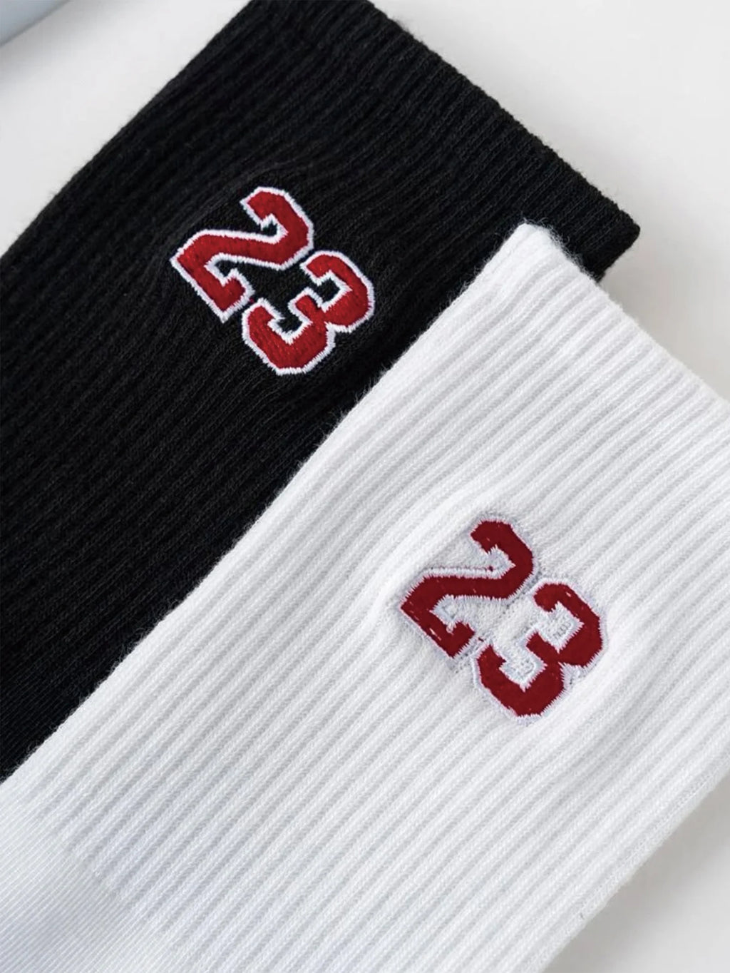 Men's Crew Socks, Classic, Number 23 Design, Comfortable, Breathable, Moisture-Wicking