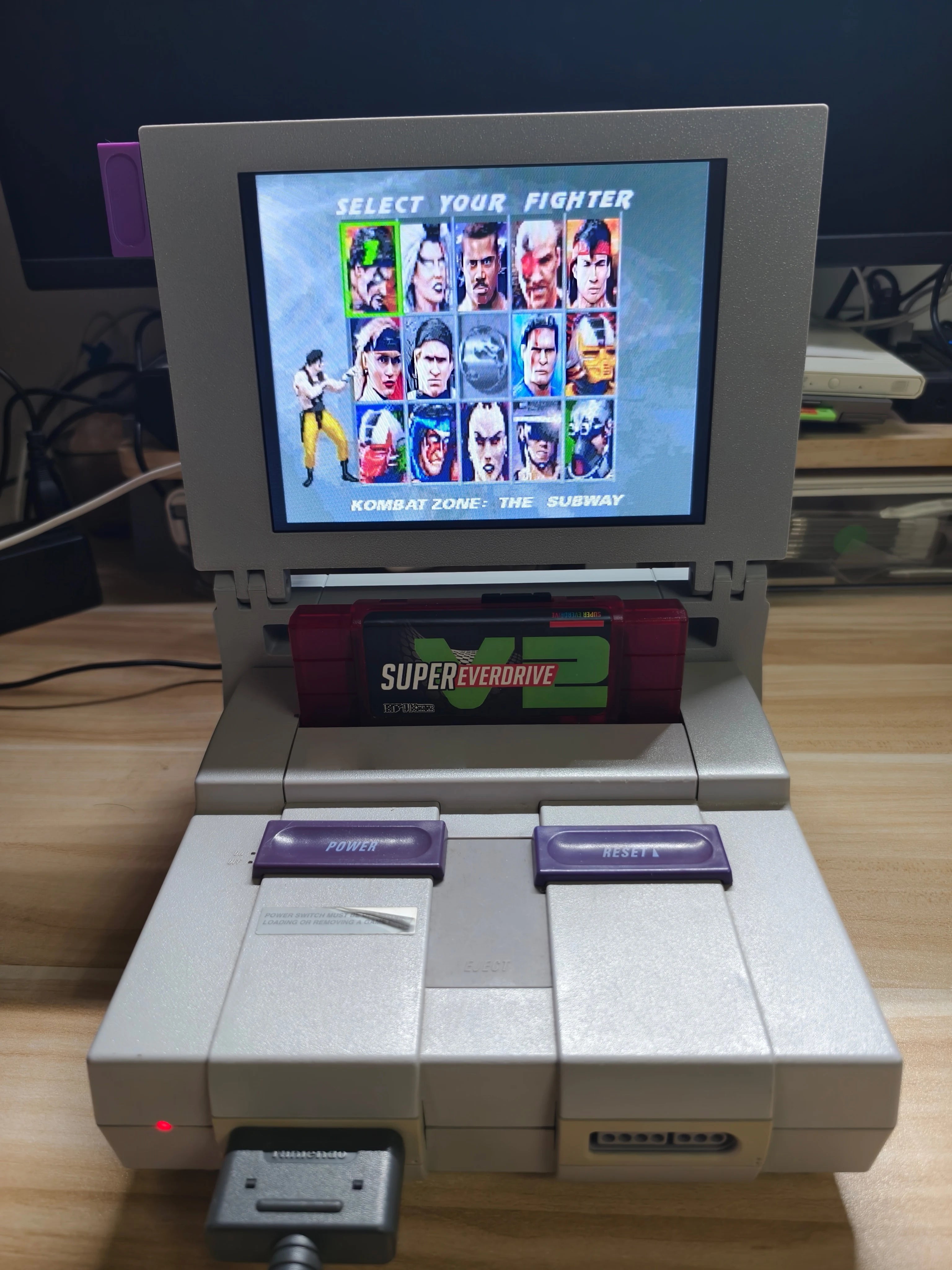 8Inch SNES Retro Arcade Game Machine 3D PRINT Portable Display Mini Monitor With Stereo For SNES ARCADE Game console Ürün ana görseli