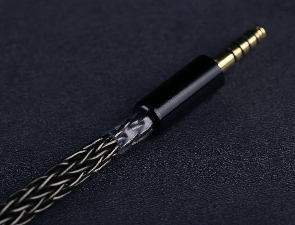 OPENHEART 16 Core Headphone Cable 1 to 2 jack dual 3.5/2.5/4.4mm/XLR Balance Cable For HIFIMAN DENON Replacement Cable 2m 3m