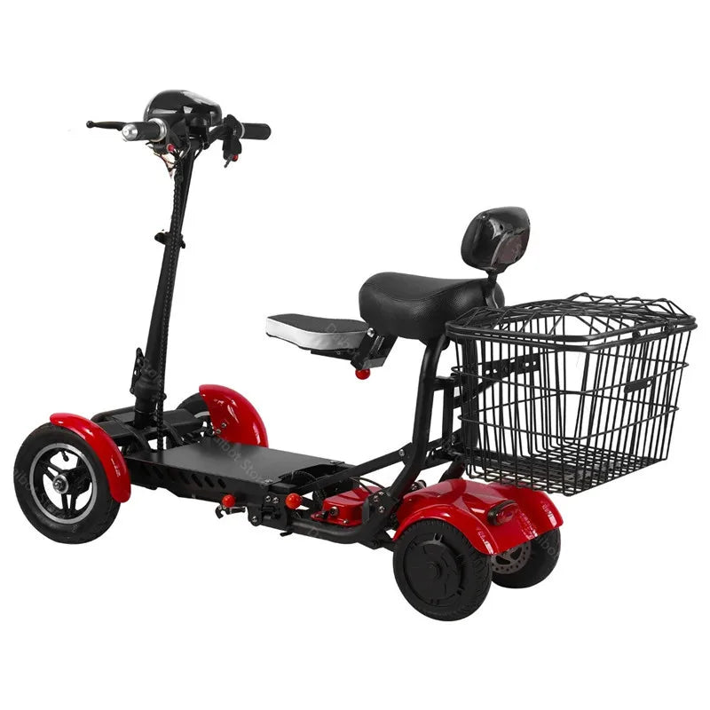 Four Wheel Electric Skateboard Portable Electric Scooters 10 Inch 36V Foldable Electric Scooter For Disabled Elderly