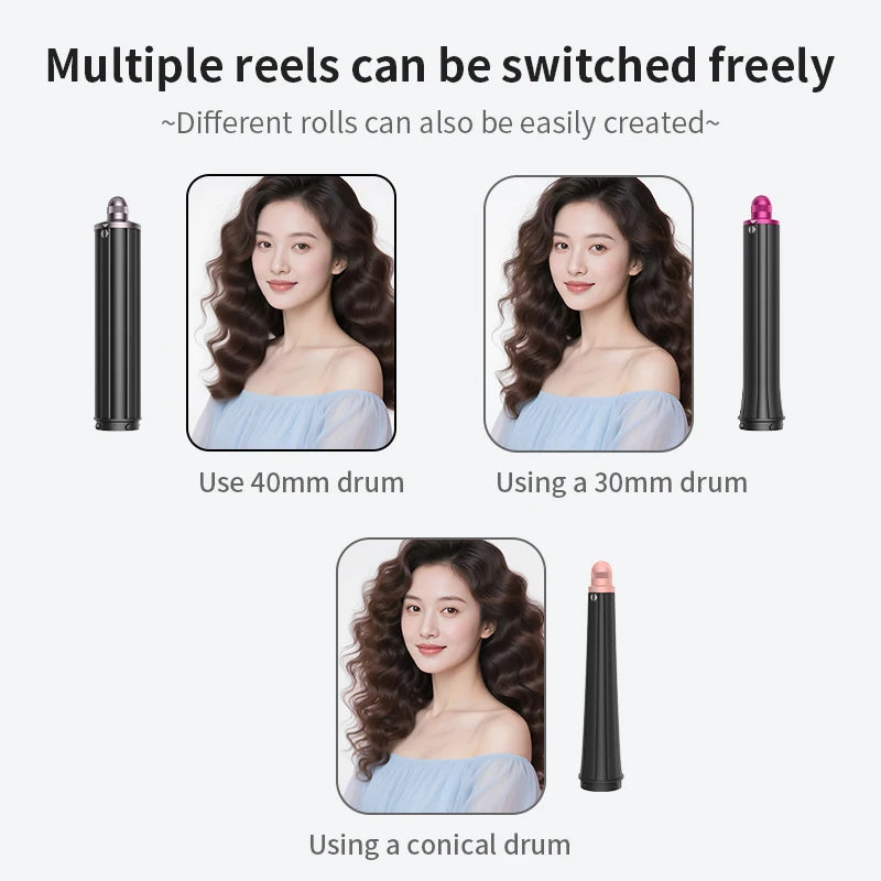 Automatic Curling Iron Hair Styling Tool for Hd15/16/17/18 Curling Wand 1.25 Inch Fast Heating Anti-Scald Ionic Hair Accessories Ürün ikincil görseli