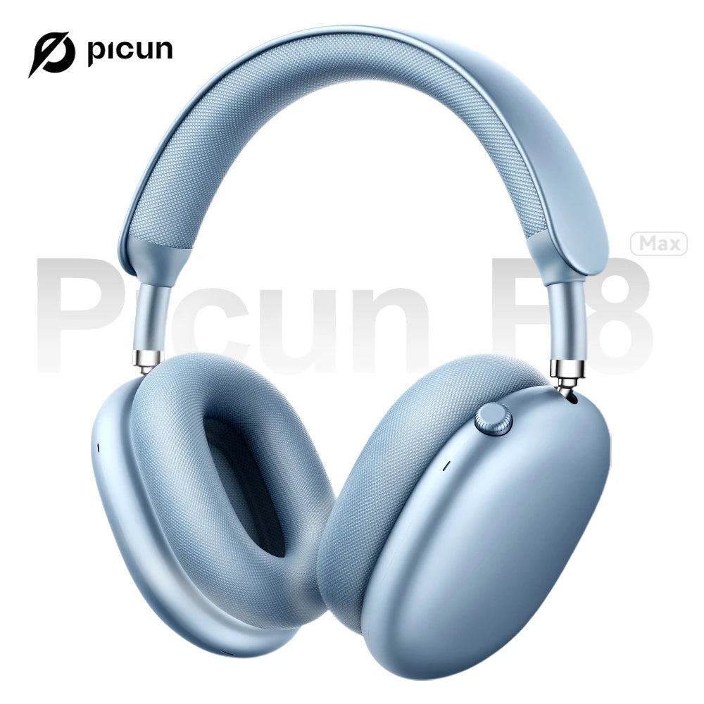 Picun F8MAX ANC Wireless Headphone 59dB Hybrid Active Noise Canceling Spatial Audio Earphone Bluetooth 6.0 Over Ear Headset 180H Ürün ana görseli