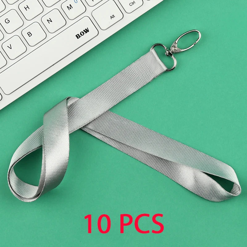 10 Pcs/lot Custom logo lanyard Neck Rope Keychain Personal Print With My Logo Company Name Wholesale of customized Landyard