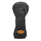 Black Lucky Poker Design  High Quality Headcovers Embroidery Golf Club Driver Head Fariway Wood  Hybrid Head Covers 3 Wood Headc