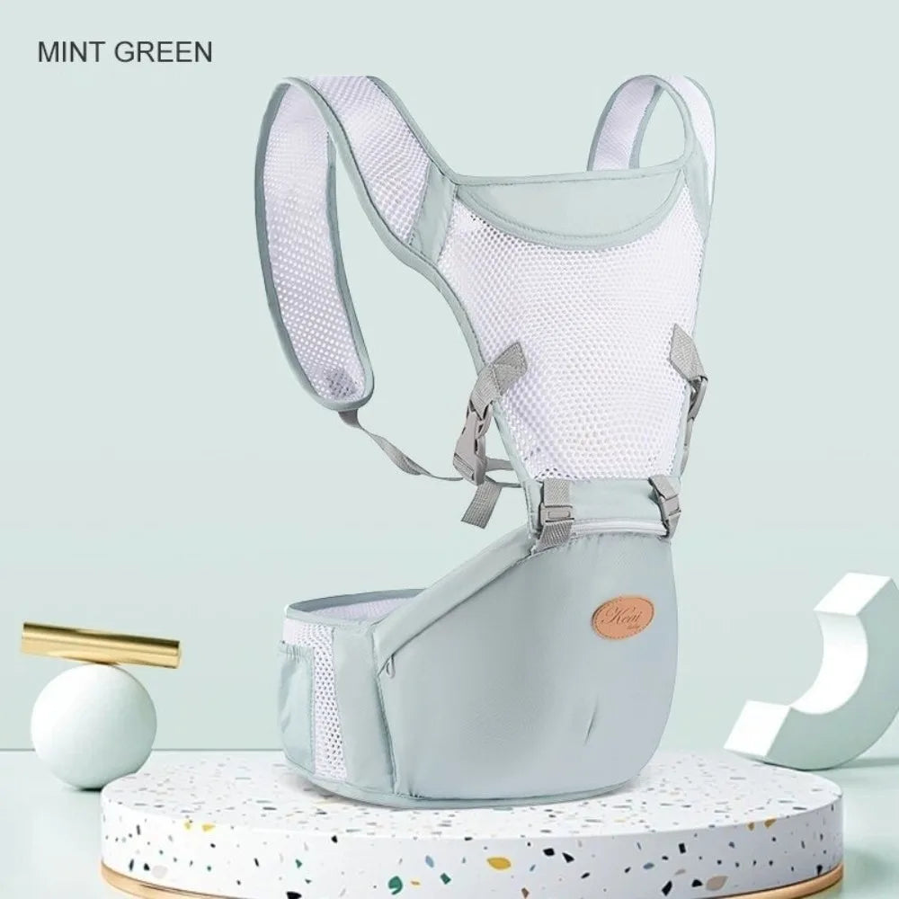 New 2 in 1 Baby Waist Stool Ergonomic Breathable Mesh Baby Carrier Detachable with Hip Seat Infant Baby Hipseat Baby Supplies Ürün ana görseli