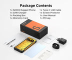 Globe Version DOOGEE S200 X 5G Rugged Phone 6.72" Dimensity 7050 1.32" AMOLED Rear Display 12GB 512GB 10100mAh Battery Phone