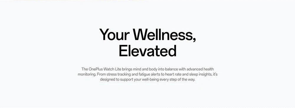 OnePlus Watch lite SmartWatch,1.46 inches Display,59g,10 Days of Reliable Power,Heart Rate,Blood Oxygen Monitorin
