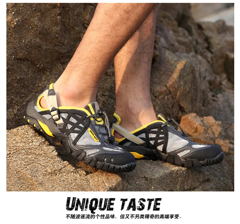 Summer Wading Hiking Shoes for Men Outdoor Aqua Beach Barefoot Sneakers Women Breathable Quick Drying Sports Trekking Shoes Men