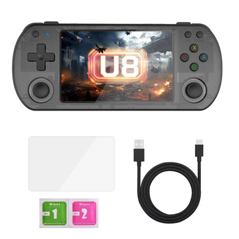 U8 Retro Handheld Game Console Linux System 4.0 Inch IPS Screen R35s Pro Portable Pocket Video Game Player
