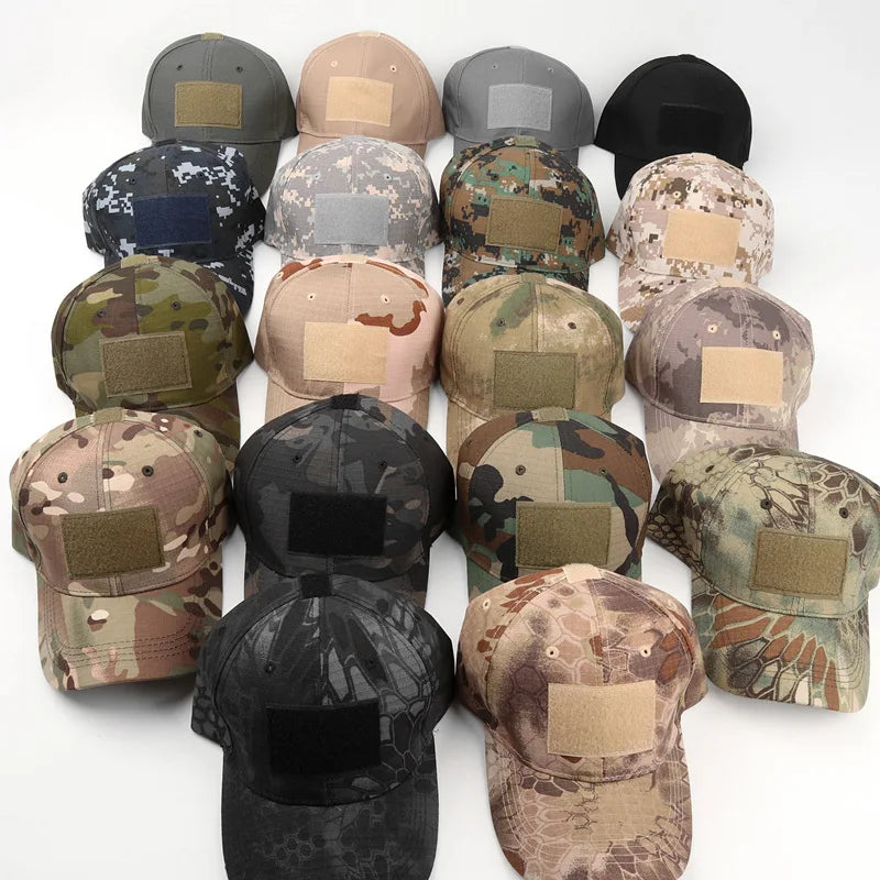 Men Camouflage Baseball Cap Camo Hat Camouflage Outdoor Sports Cap Camo Tactical Cap Hunting Fishing Hat For Men Women Main image