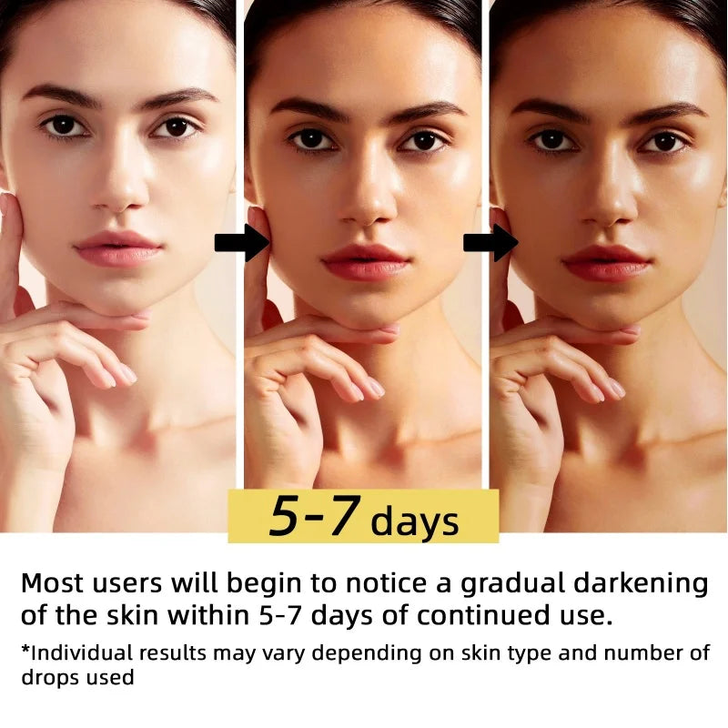 Vitamin-Enriched Tanning Drops 60ml - Beta-Carotene Formula Naturally Enhances Skin Color for a Sun-Kissed Glow Without UV.