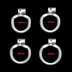 Stainless Steel Male Chastity Cage Cock Mamba Penis Ring Chastity Belt BDSM Erotic Urethral Lock Double-Arc Ring Sex Toy