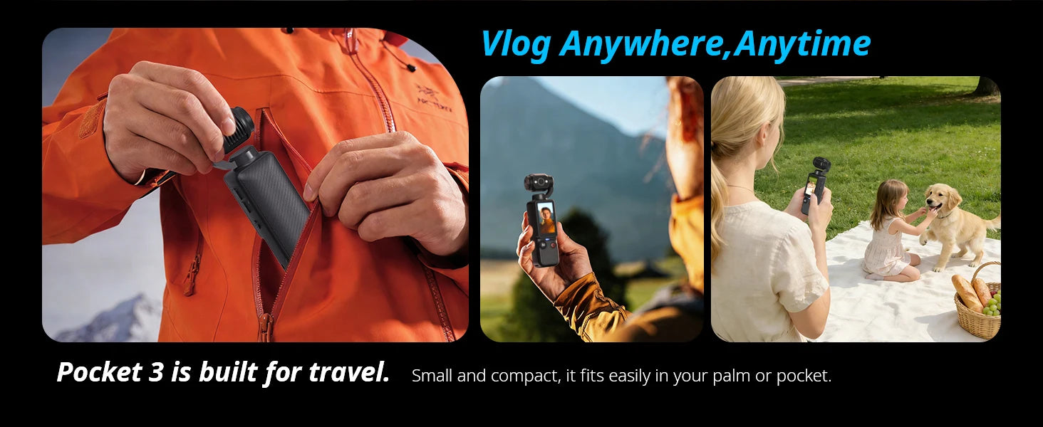 4K HD Video Recording Camera with 1.9" CMOS, USB Rechargeable, 180° Rotating Action Camcorder for Vlogging, Live Streaming