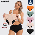 3PCS/Lot Menstrual Panties Woman Very Abundant Flow Menstruation Underwear High Waist Leak Proof Period Panties for Girls Set