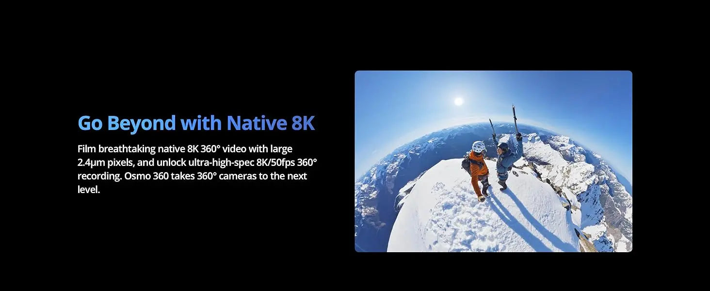 DJI Osmo 360 Standard Bundle 360 Camera with 1 Inch ° Imaging ° Video in 8K Native ° Photo in 120MP Osmo 360