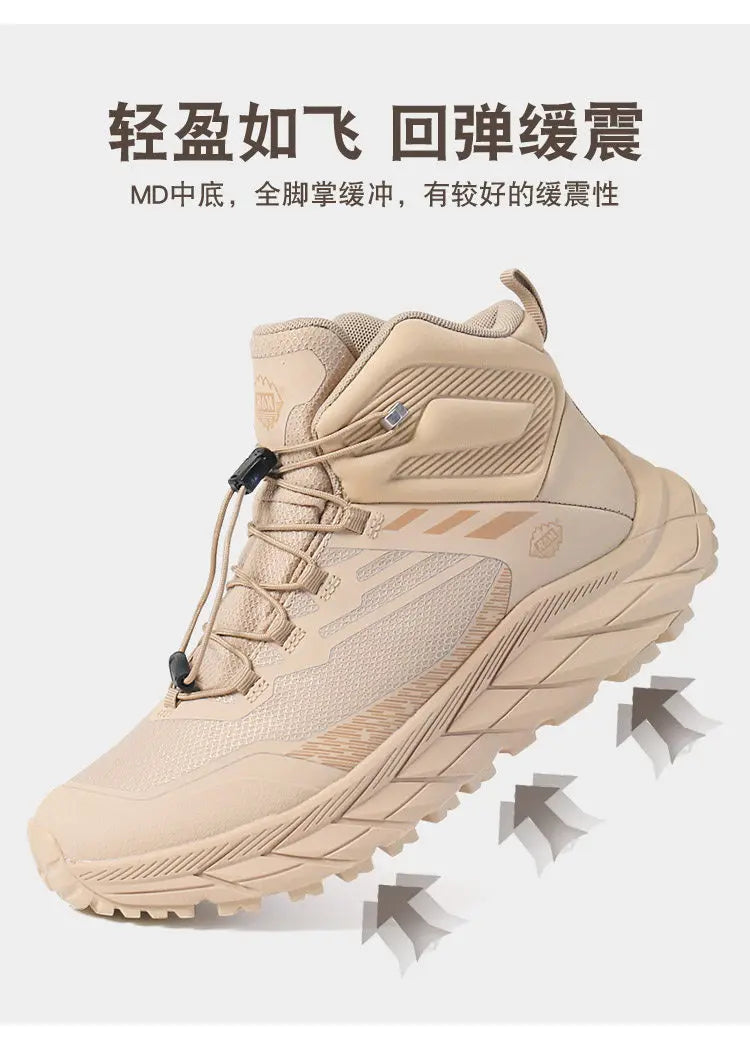 RAN Hiking Shoes Men Waterproof mesh walking shoes outdoor trekking Shoes Hunting Boots Tactical Ankle Boots women travel Boots