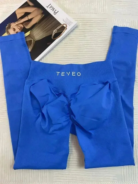 TEVEO – Leggings De Fitness Respirants Pour Femmes, Pantalons De Yoga De Haute Qualité, Pantalons De Cyclisme A Haute Elasticité