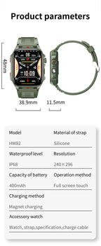 Electronic Smart Watch BT Call Heart Rate Monitor Smartwatch Fitness Tracker Waterproof Sport Watches for Man Woman Android 2026