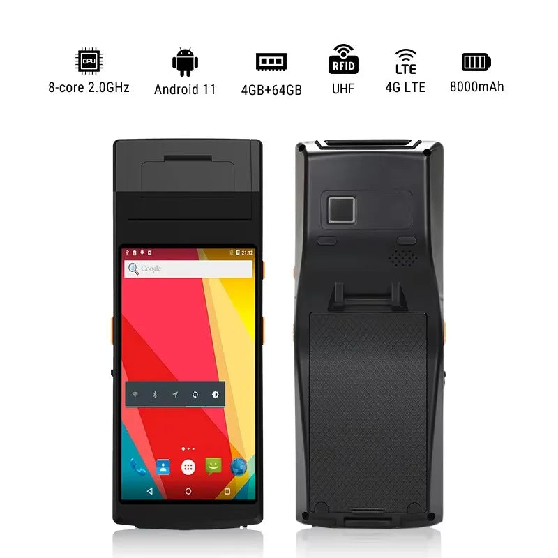 5.5 Inch Android 11 4+64G Rugged Mobile Computer PDAs for Parking Charging System Payment Terminal Handheld PDA Ürün ana görseli