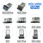 10Pcs mix color SIM SD Dual Card Phone Card Tray Holder Adapter For Samsung S23 S24 S25 Plus S23 Ultra Sim Card Drawer Slot Tray