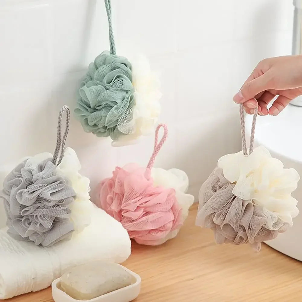 Soft Shower Mesh Foaming Sponge Body Scrub Exfoliating Back Brush Skin Cleaner Bath Bubble Ball Skin Care Bathing Accessories Ürün ana görseli