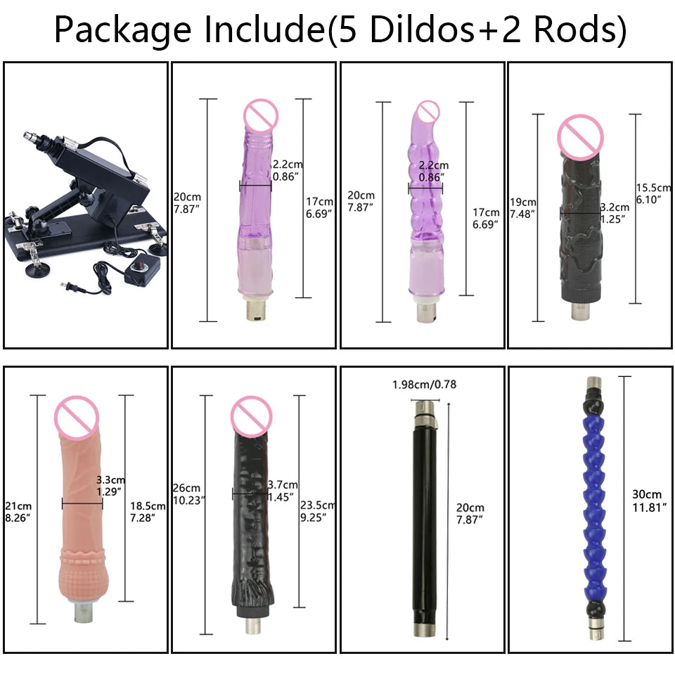ROUGH BEAST Sex Machine for Women and Men with Dildo Attachment Automatic Masturbation Machine 3XLR Connector Sex Toys Products