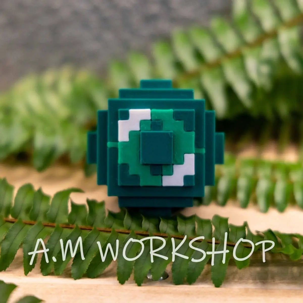 Pixel-style Enderman Eye 3D Printed Decorative Furniture for Video Games High-Resolution Game Surroundings Table Decoration Gift