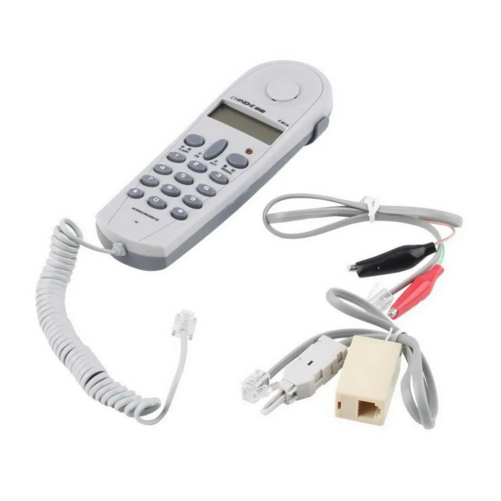 Hot C019 Telephone Phone Butt Test Tester Lineman Tool Network Cable Set Professional Device C019 Check For Telephone Line Fault Ürün ana görseli