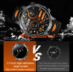 2026 New TANK Ultra 1400mAh Battery Military Smart Watch 10ATM Waterproof Heart Rate Tactical LED Flashlight Men Sports Bracelet