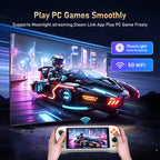 K56 Android 14 portable gaming console with 5.5-inch touchscreen and over 50 retro video game emulators for DC/MAME/SS
