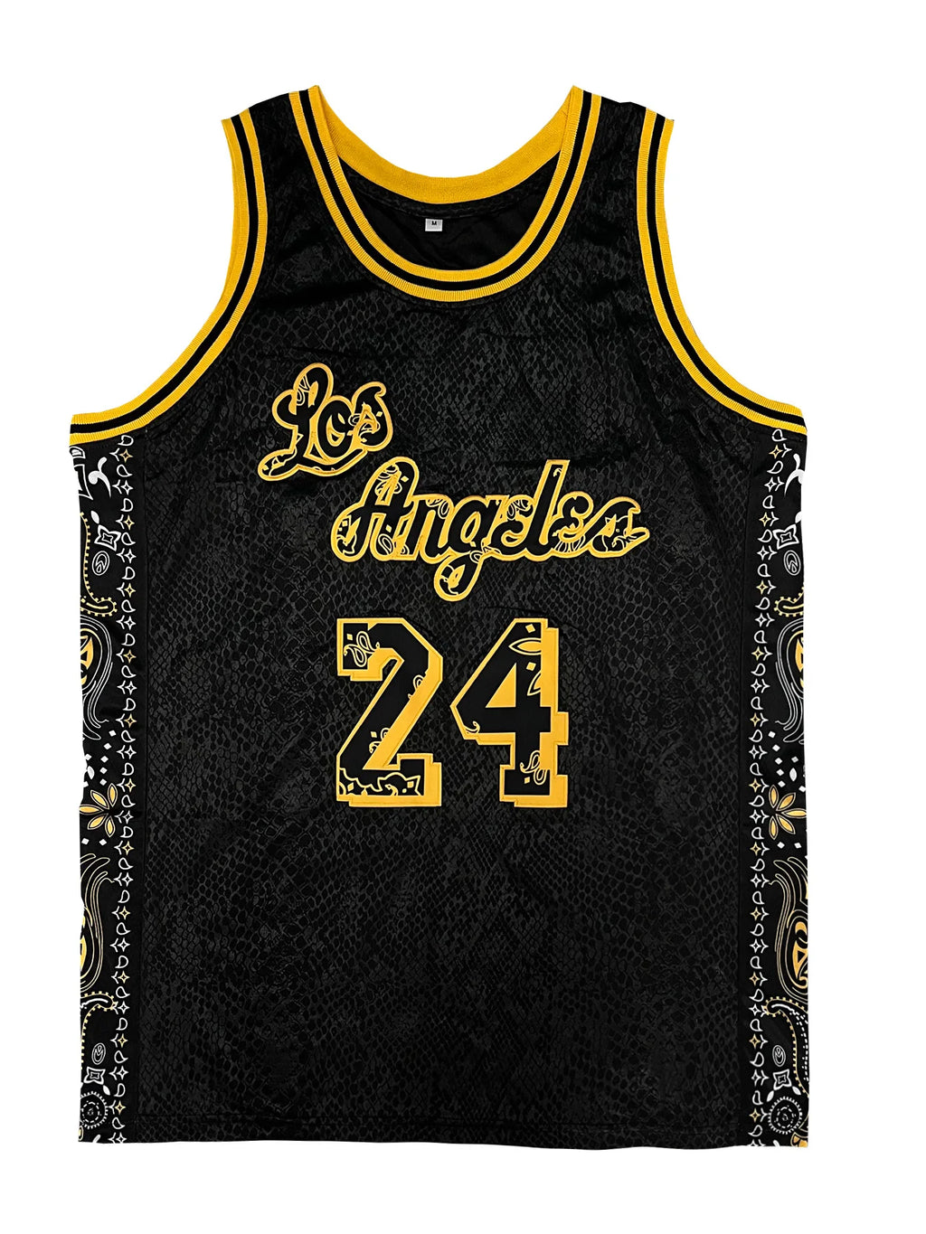 Men's Sleeveless Basketball Jersey,Snake Skin Vest Embroidered Lettering, Loose Fit, Sports Uniform for Summer Men Clothing