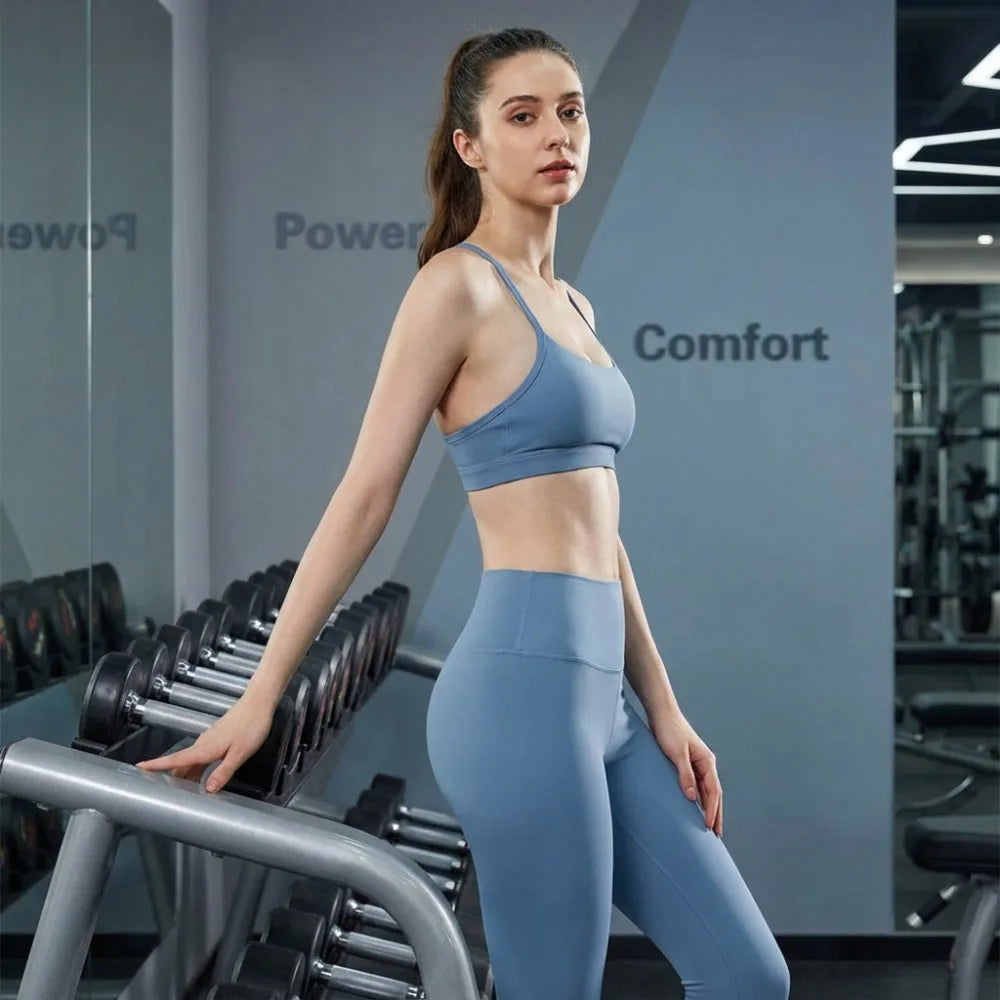 Activewear Set 2-Piece: Sports Bra & High Waist Leggings, Workout Outfit for Yoga, Running, Fitness & Gym Clothing for Women’s Ürün ana görseli