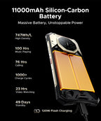 World Premiere DOOGEE S300 Pro Rugged Phone 48GB+512GB Dimensity 8300 6.78" FHD+ 11000mAh Battery 66W 200MP Camera Android 16