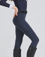 Spring and summer riding pants women's knitted high-stretch, slim-fitting silicone riding pants tight riding pants breathable we