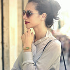 BERNY Gold Watch for Women Olive Green Quartz Jewelry Bracelet Casual Jewelry Women's Wristwatch Small Fashion Ladies Watches