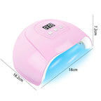 Gel Varnish Kit Professional Nail Gel Kit With Nail Dryer Soak Off Nail Gel Polish Kit  Base Coat  Top Coat Manicure Tools Set