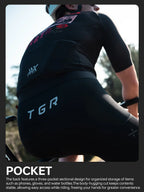 X-TIGER GALE SERIES Men's Cycling Jersey Short Sleeve Slim Fit Rock Punk Style Breathable Maillot for Mountain Road Bike