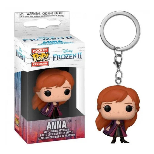 New FUNKO Keychains Disney Demona Princess Bella Ariel Alice Anna Elsa Bell Jack Sally stitch Action Figure Toys Ornaments